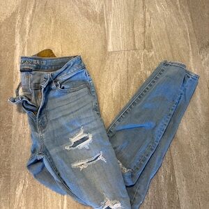 Light Blue Distressed Jeans